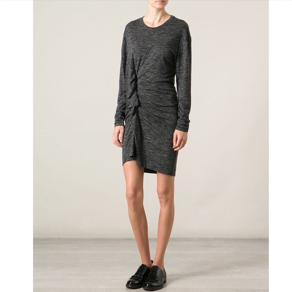 ISABEL MARANT ÉTOILE Madelia Dress in Anthracite (Gray), Size 38
